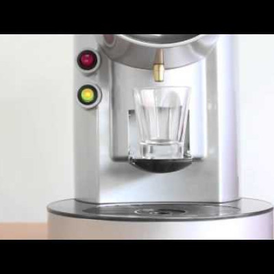 Chromed Tower Coffee distributor for Lavazza A Modo Mio compatible capsules